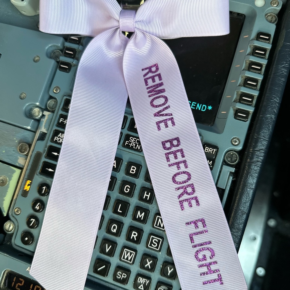 Purple Remove Before Flight Ribbon